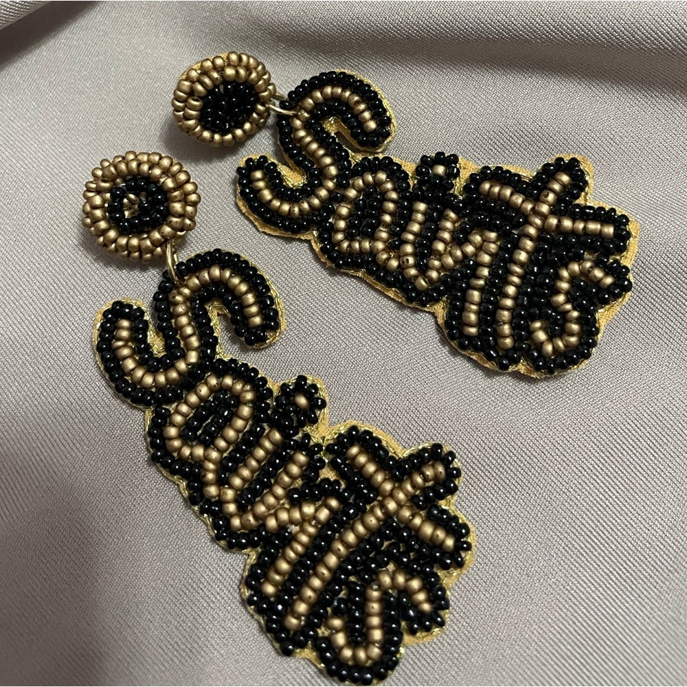New Orleans saints earring
